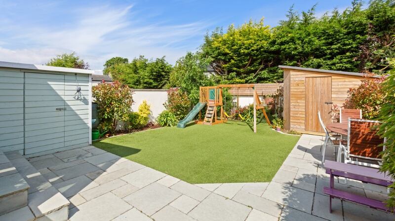 Back garden at 4 St Fintan’s Villas, Deansgrange, Co Dublin