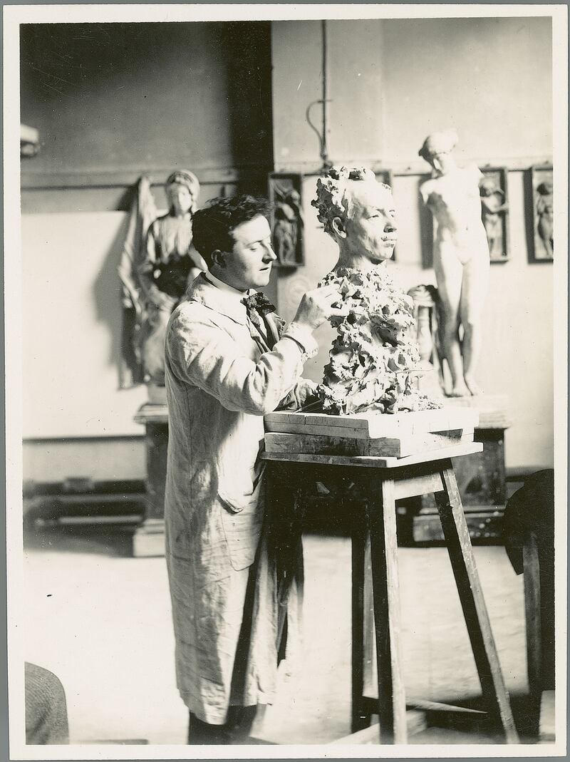 Albert Power in his studio