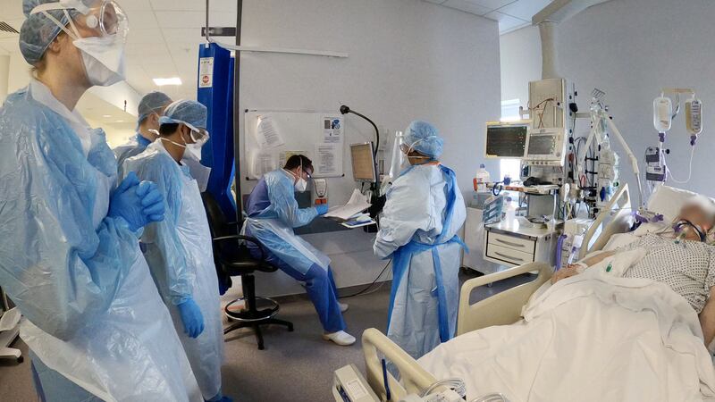 11.50am: ICU at St Vincent’s University Hospital. Photograph: Alan Betson