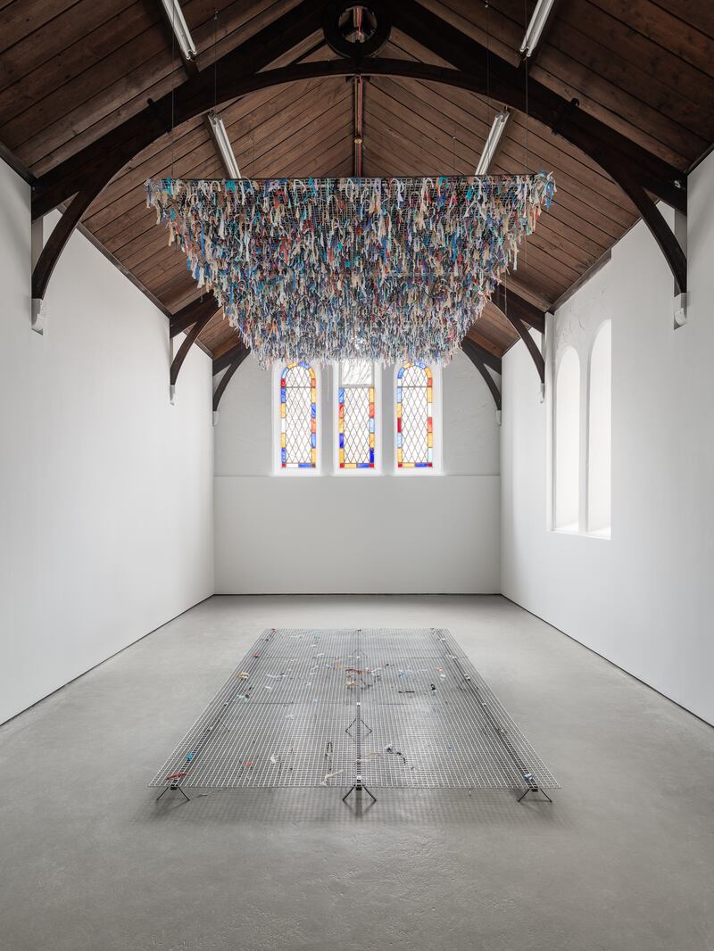 Aleana Egan's exhibition at St Carthage Hall, Lismore. Photograph: Jed Niezgoda 