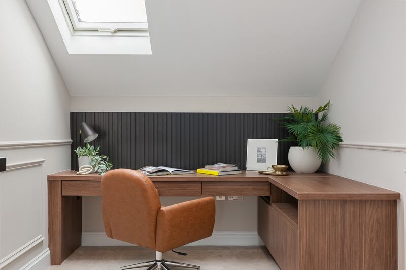 Home office on top floor