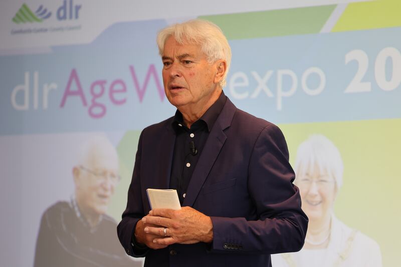 Prof Ian Robertson, emeritus professor of psychology at TCD, speaking at the Dún Laoghaire-Rathdown Age Well Expo, hosted in association with the dlr Age-Friendly Alliance. Photograph: Nick Bradshaw 