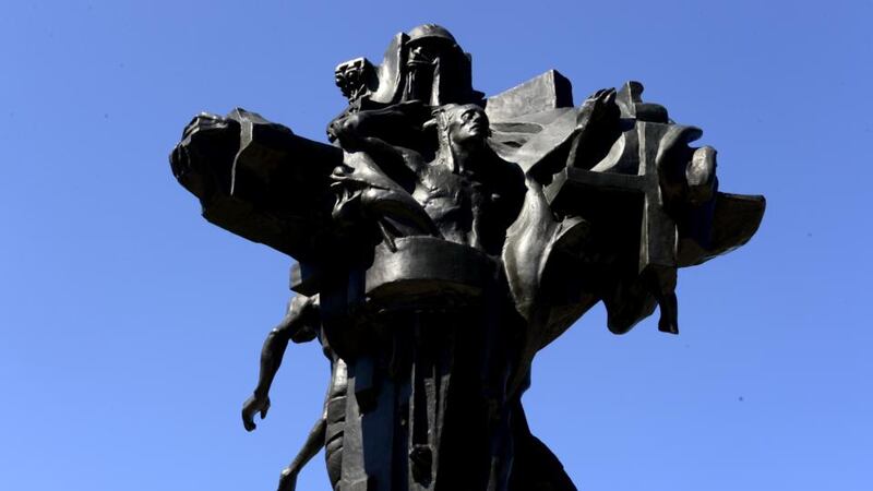 Irish Connections: Andrew O’Connor’s sculpture Christ the King, in Dún Laoghaire. Photograph: Cyril Byrne