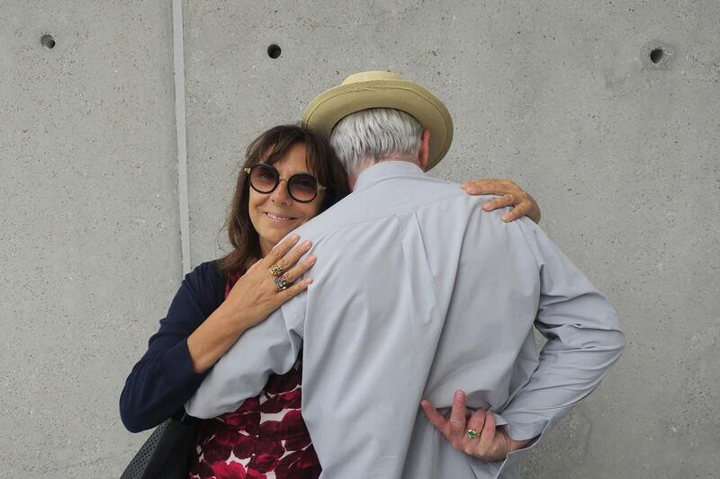 Michael Stipe’s photograph of his friend the artist Sophie Calle and hotelier Paddy McKillen. From the book Michael Stipe,  by damianieditore.com
