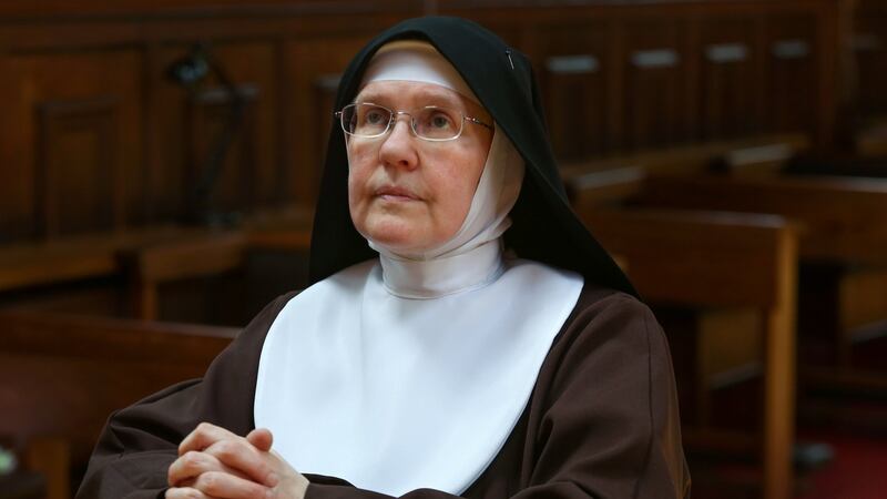 Sr Colette during the choir (Adoration). Photograph: Joe O'Shaughnessy