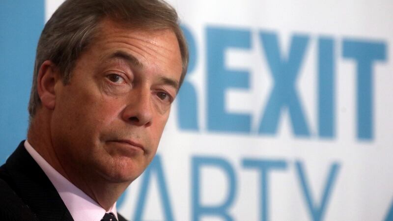 Brexit Party leader Nigel Farage who appeared on  BBC’s Question Time this week. Photograph: Reuters