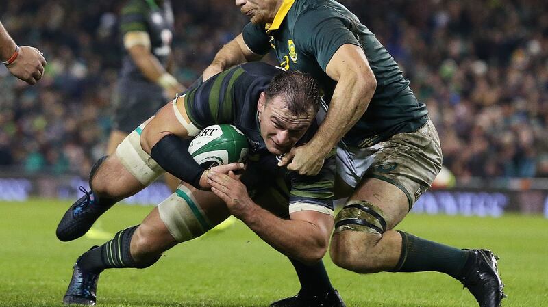 Rhys Ruddock was one of a number of players who impressed off the bench. Photograph: Brian Lawless/PA