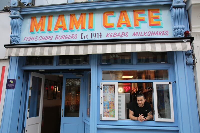 Dominico Rea, who runs the Miami Cafe on George's Street Lower in Dún Laoghaire, says of the town: 'I work here, I have got my house down on Lower George’s Street, my kids go to school around the corner. I have got the hospital, school, shopping centres, I never have to leave.' Photograph: Bryan O’Brien