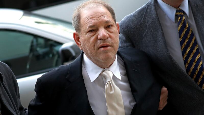 Harvey Weinstein, former film producer, arriving at court in New York. Photograph: Peter Foley/Bloomberg