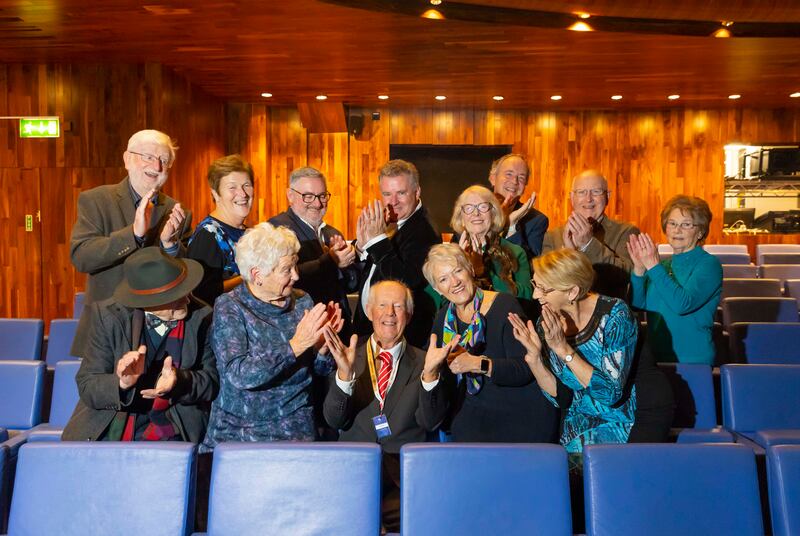 Wexford Festival Opera & Ecclesiastical Ireland celebrate 10 years of Volunteer of the Year with past winners Photo: Patrick Browne