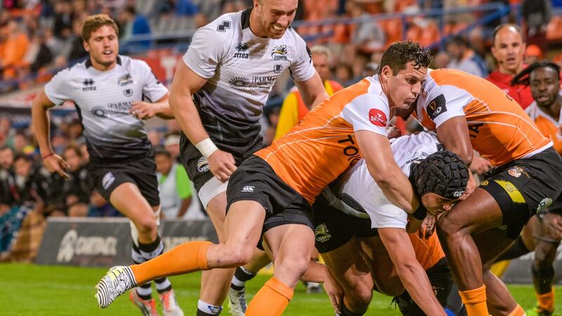 Almost 14,000 people attended the Cheetahs first home Pro14 match against Zebre in Bloemfontein. Photograph: Frikkie Kapp/Inpho