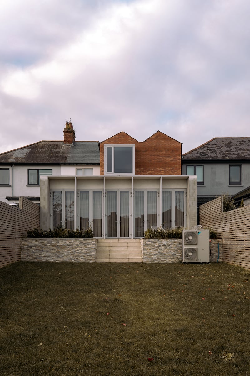 A series of internal steps gradually change the level between the front and rear gardens. Photograph: Ruth Maria Murphy