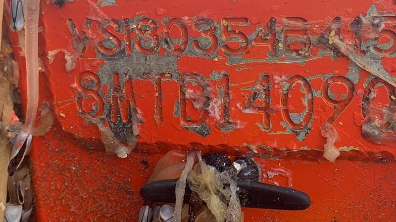 The US naval boat was found floating in the water by the Doolin Express on Monday. Photograph: Doolin Ferry Company/Facebook