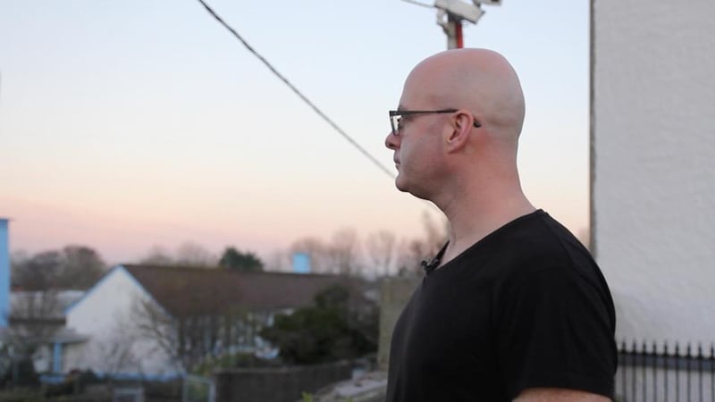 Escape: Michael Gibbons was the only survivor when the helicopter he was in hit trees in thick fog