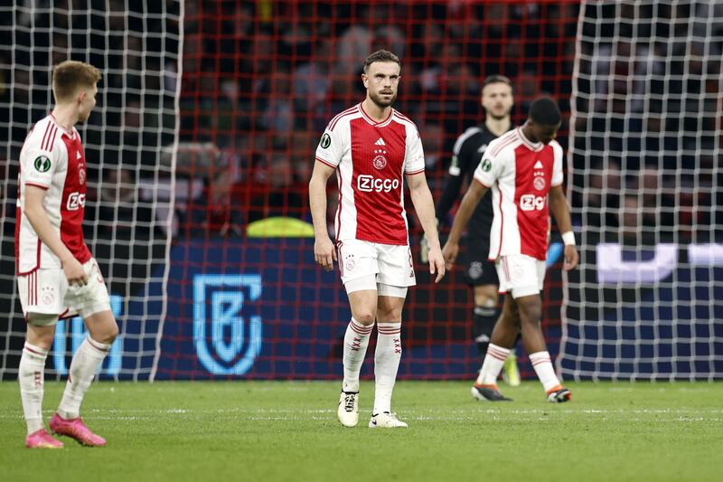 Ajax's midfielder Jordan Henderson. Photograph: Maurice Van Steen/ANP/AFP via Getty