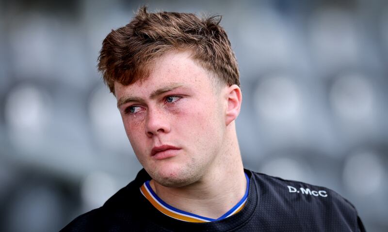Tipperary’s Darragh McCarthy after his early red card against Cork. Photograph: James Crombie/Inpho