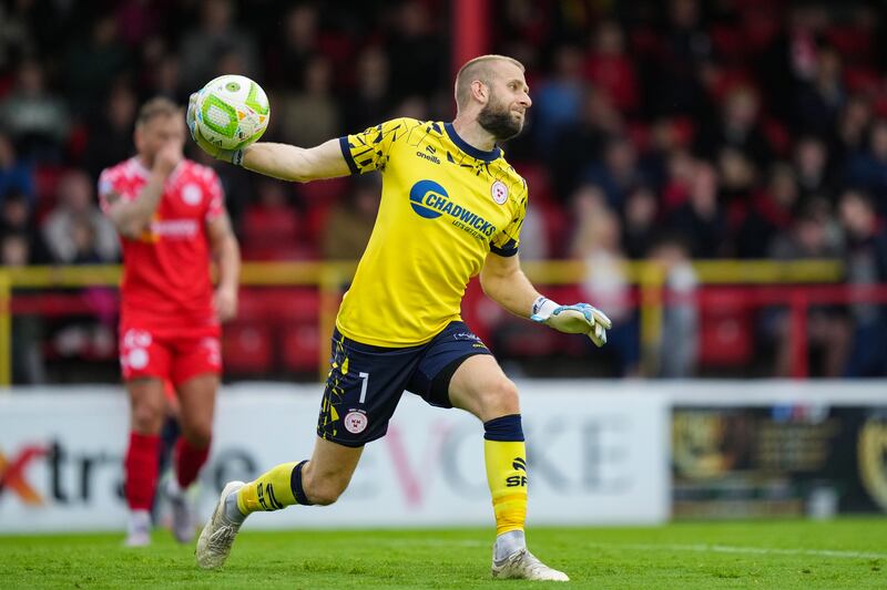 Conor Kearns could be back in goal for Shelbourne against Rijeka. Photograph: James Lawlor/Inpho