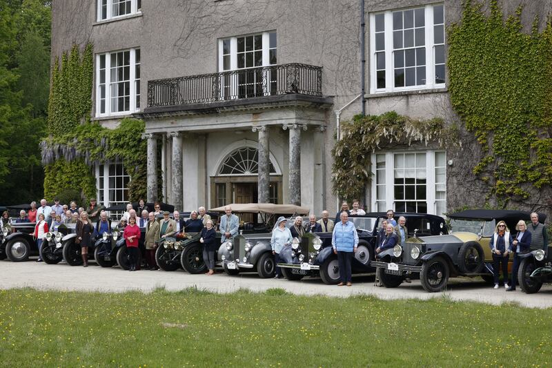 The 20-Ghost Club during their stop at Woodbrook House, Enniscorthy, Co Wexford.  Photograph: Nick Bradshaw