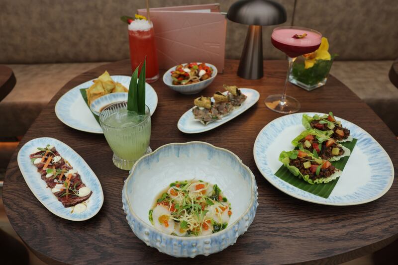A selection of dishes from the Rooftop