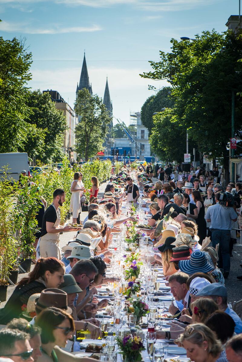 Cork's long table dinner is catered by 10 restaurants in the city. Photograph: Joleen Cronin