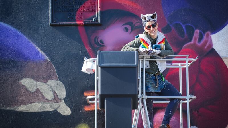 A Waterford street artist from Animalitoland in Wonder Walls