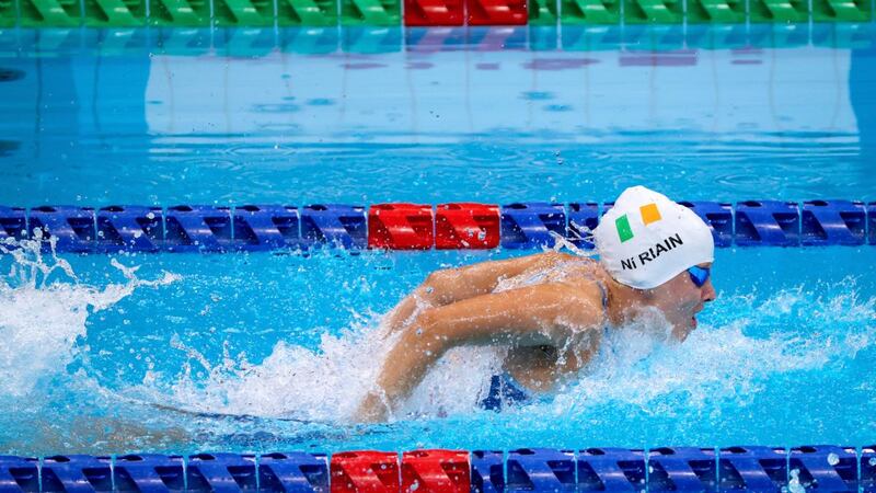 Róisín Ní Riain in action during her final in Tokyo. Photograph: Tommy Dickson/Inpho