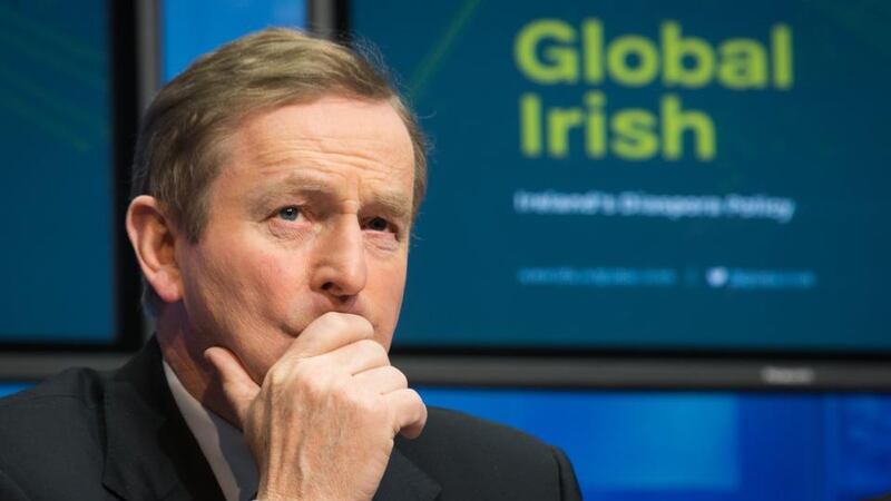 Taoiseach Enda Kenny: ‘Emigration has a devastating impact on our economy as we lose the input of talent and energy. We need these people at home. And we will welcome them.’ Photograph: Gareth Chaney/Collins
