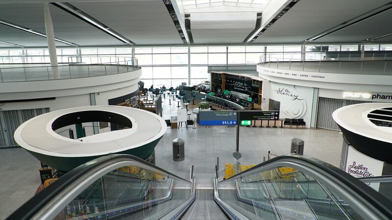 A deserted Dublin Airport. Photograph: Enda O’Dowd