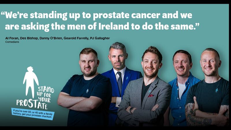 The  Stand Up For Your Prostate campaign is fronted by Des Bishop and a host of Ireland’s best comedic talent.