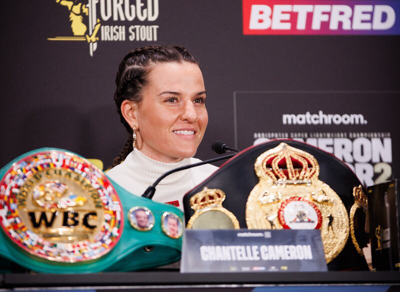 “I am not thinking about losing,” Chantelle Cameron said. “All I think about is winning". Photograph: Inpho/Tom Maher