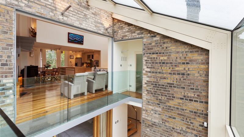 View from upper terrace back into living area.