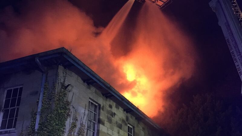 The alarm was raised at about 11.30pm on Thursday