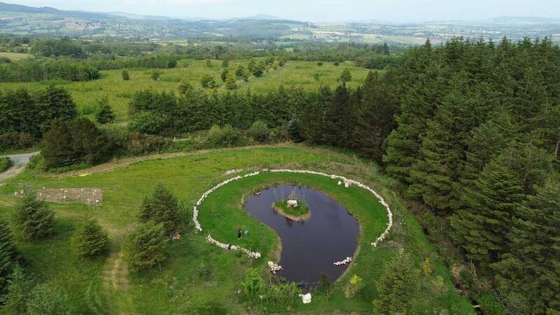 Charliewood: 'We built a massive pond using a land drain for water a source and created a dolmen on an island,' says Ronan MacSweeney