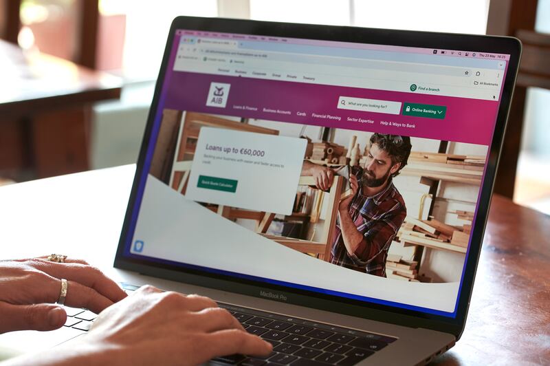AIB’s business loan platform allows customers to be approved for fixed or variable loans of up to €100,000 within minutes. Photograph: Bríd Ní Luasaigh