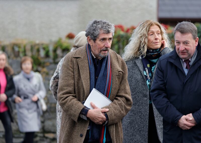 Charlie Bird was among those who attended the service. Photograph: Alan Betson / The Irish Times

