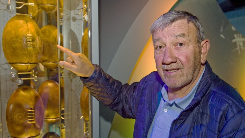 Former Clermont player and France international Jean Pierre Romeu at the club’s museum.