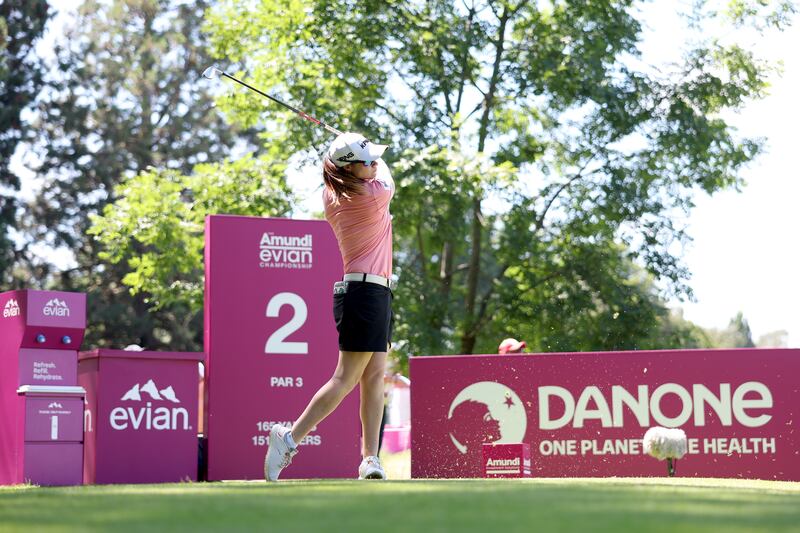 Leona Maguire in last year's Amundi Evian Championship in Evian-les-Bains. Photograph: Matthew Lewis/Getty