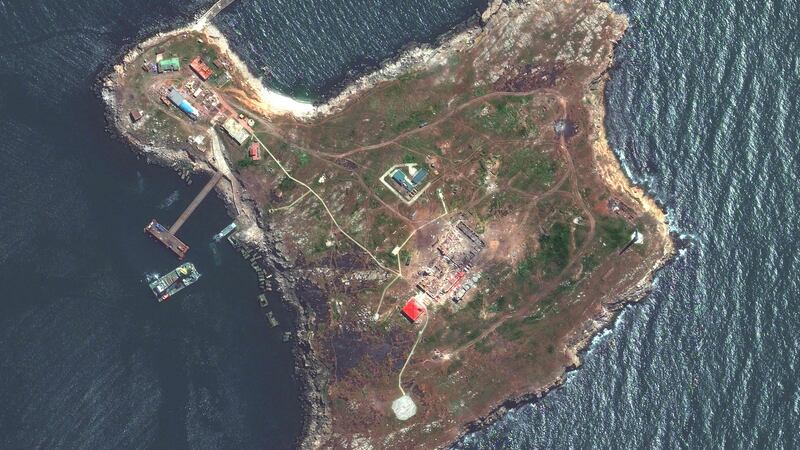  Snake Island. Russian forces withdrew from the strategic outpost last week. Photograph: AFP Photo/Maxar Technologies