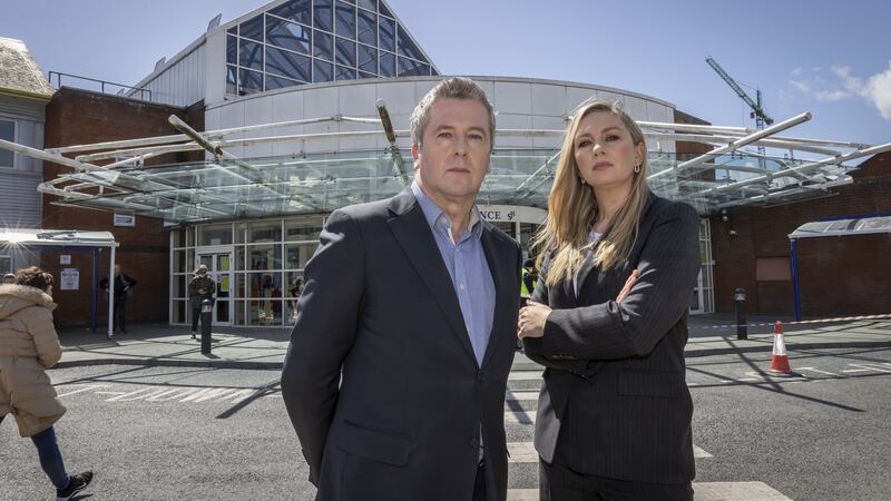 Philip Boucher-Hayes and Anna Daly, presenters of Hospital Live