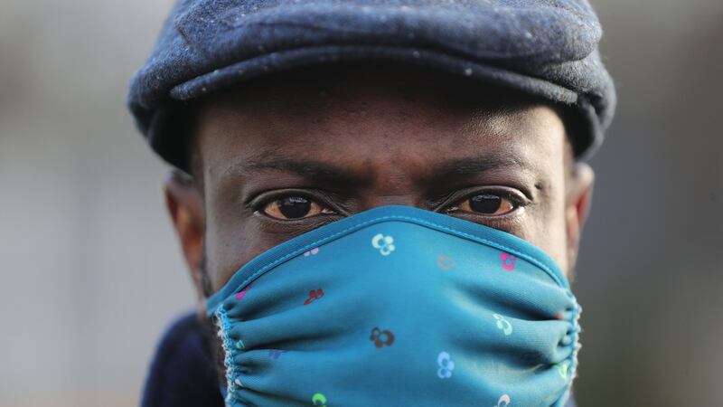 A demonstrator, Funmi, who asked that his second name not be used, says the shooting has ruined the record of the gardaí. Photograph: Nick Bradshaw