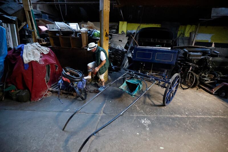 Padser has been around horses all his life and had his own horse and cart set up by the age of eight. Photograph: Nick Bradshaw