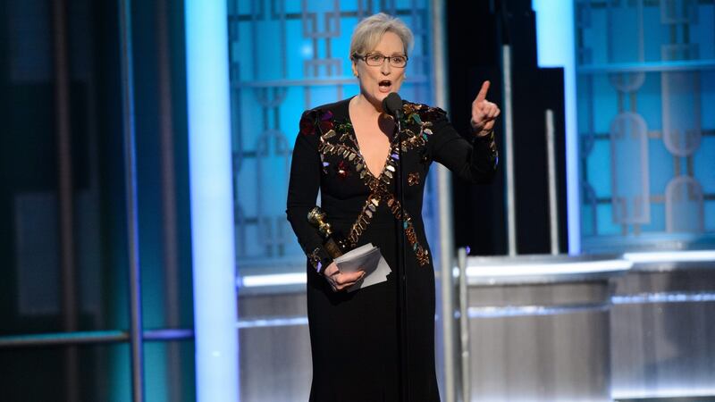 Meryl Streep: “Disrespect invites disrespect.”  Photograph: EPA/HFPA