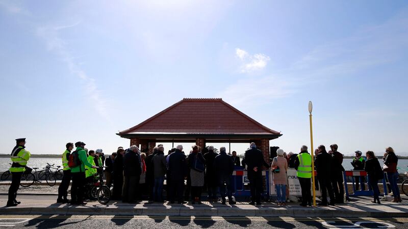 The opening of the latest stage of Sutton to Sandycove (S2S) Cycleway in Clontarf. Photograph Nick Bradshaw/The Irish Times.