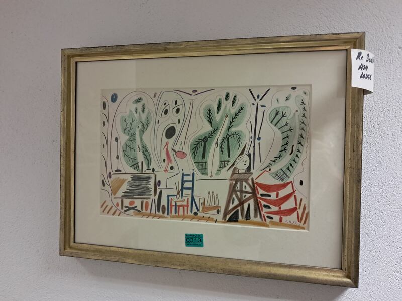 Pablo Picasso print at Ashford Castle 