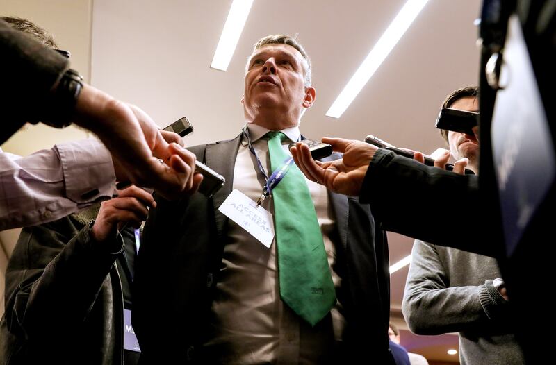 Announcement Of The 2023 Rugby World Cup Host, Royal Garden Hotel, South Kensington, London, England 15/11/2017
Philip Browne, IRFU Chief Executive
Mandatory Credit ©INPHO/Billy Stickland