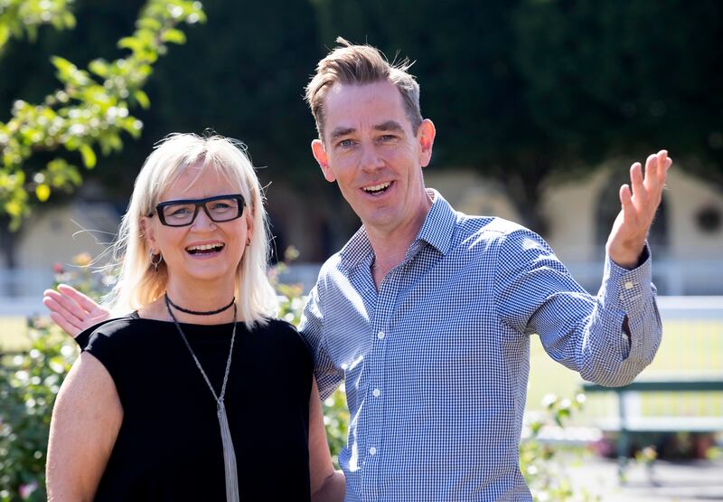 Former director deneral of RTÉ Dee Forbes with presenter Ryan Tubridy. Photograph: Colin Keegan/Collins Dublin