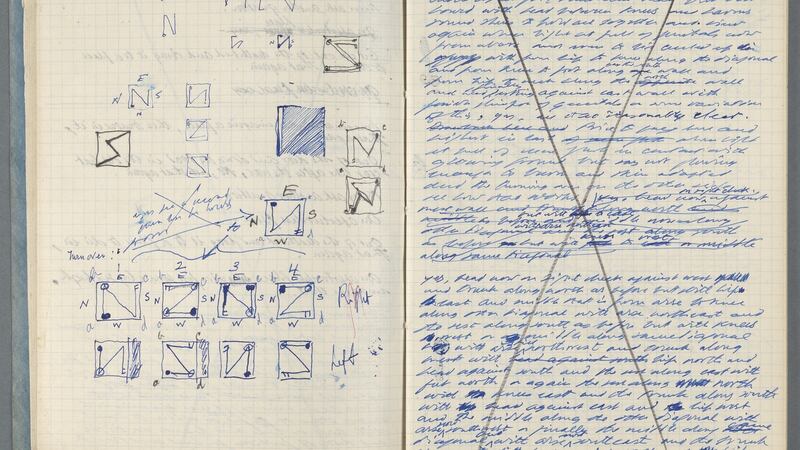 This notebook contains working drafts written in the 1960s. It not only reveals something of the author’s creative process, it also offers evidence of linguistic choices, which are unique to Beckett