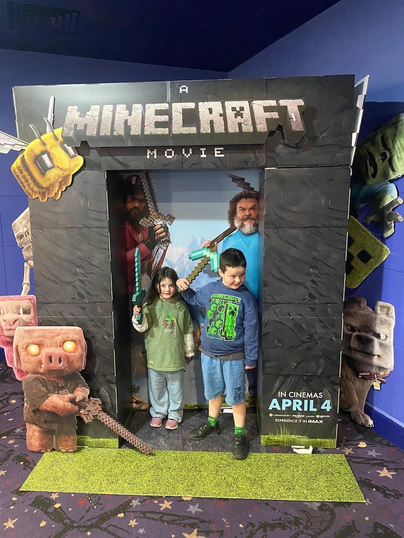 Sister and brother Rose and Luke Redmond from Stepaside in Dublin. Photograph: Cian O'Connell