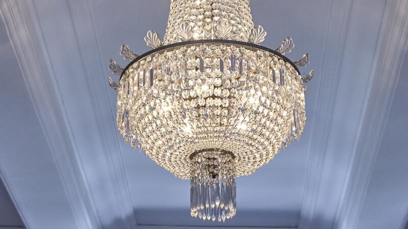 Karl O’Hanlon’s 19th-century Italian basket chandelier.