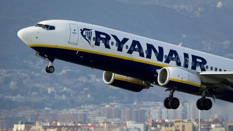 Ryanair: first half results forecast double digit growth in Irish operations. Photograph: Josep Lago/AFP/Getty Images